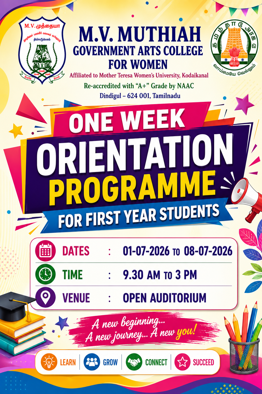One Week Orientation Programme for First Year Students